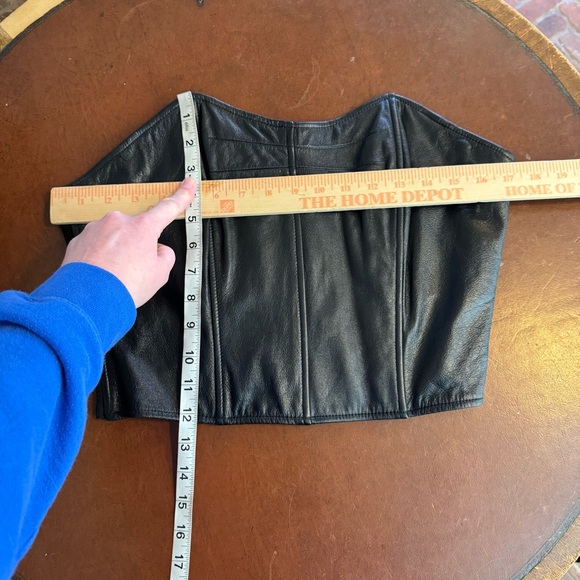 Vintage Wilson’s Leather Maxima Strapless Corset Bustier Black Size large y2k - Picture 6 of 7